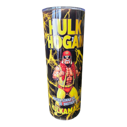 Hulk Hogan Lightning 20oz Skinny Aluminum Tumbler