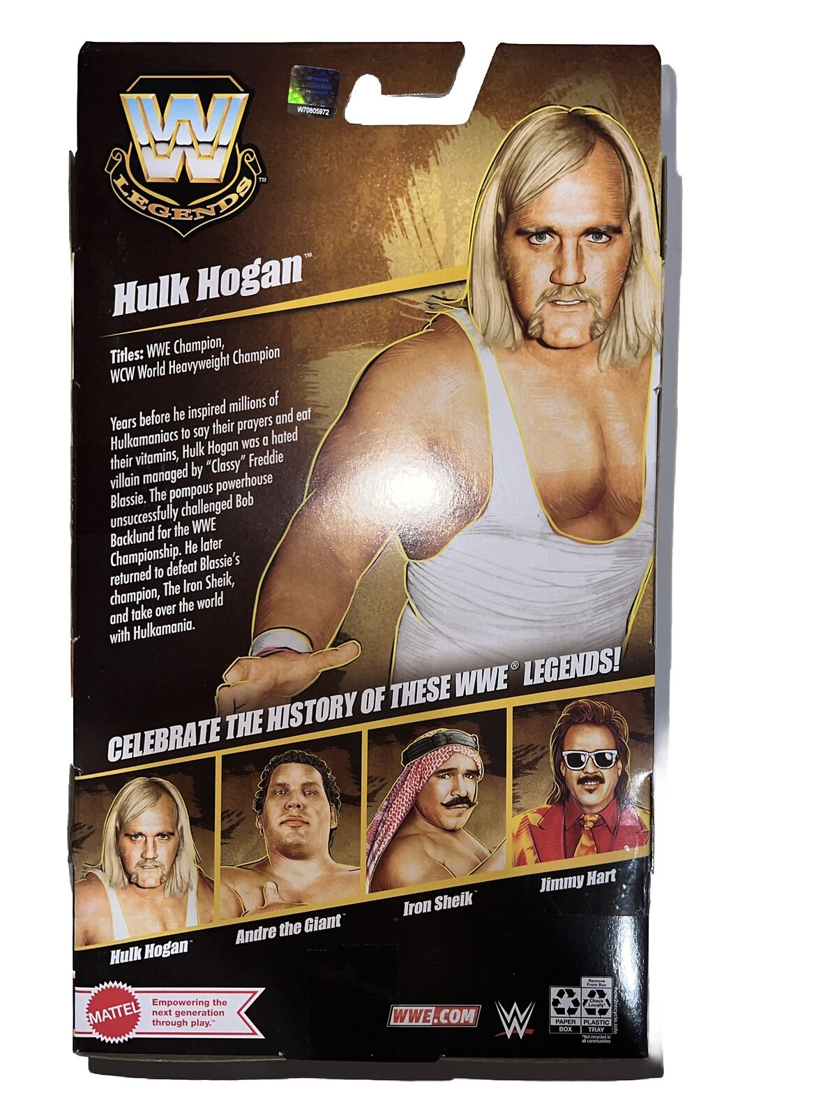 Signed WWE Elite Collection Series 21 Legends Hulk Hogan Action Figure