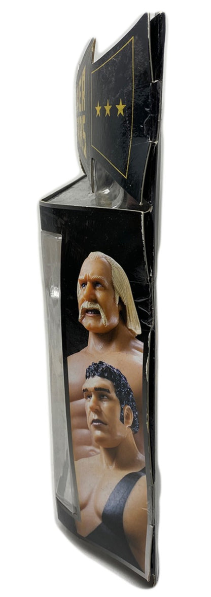 Signed Classic Super Stars Hulk Hogan & Andre the Giant Action Figure