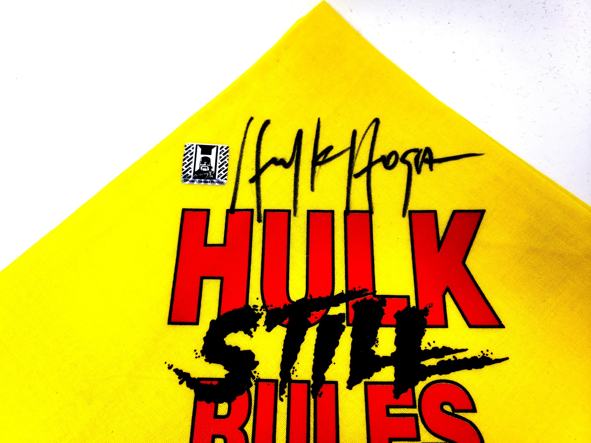 Hulk Hogan Signed Hulk Still Rules Bandana – Hogan's Beach Shop
