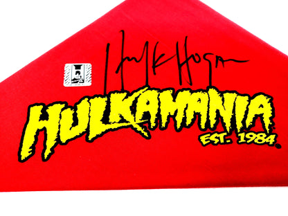 Signed Red Hulkamania Bandana