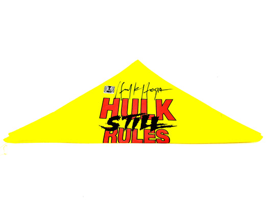 Signed Hulk Still Rules Bandana