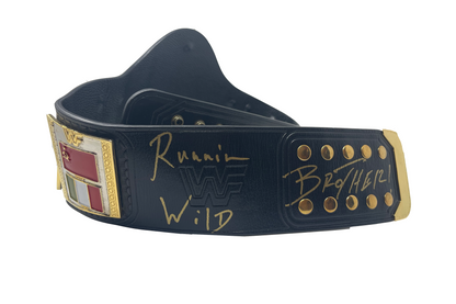 Autographed Hulk Hogan 1986 World Heavyweight Championship Replica Title Belt (24K Gold Plated - Handmade Leather)