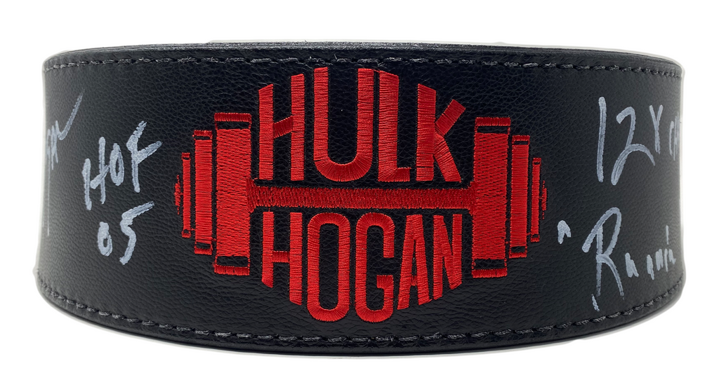 Hulk Hogan Dumbell Weightbelt signed
