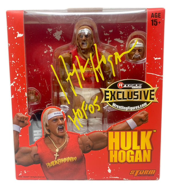 Signed Hulk Hogan Hulkamania Ringside Exclusive Storm Figure
