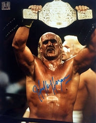 Hulk Hogan Signed Heavyweight Championship Poster