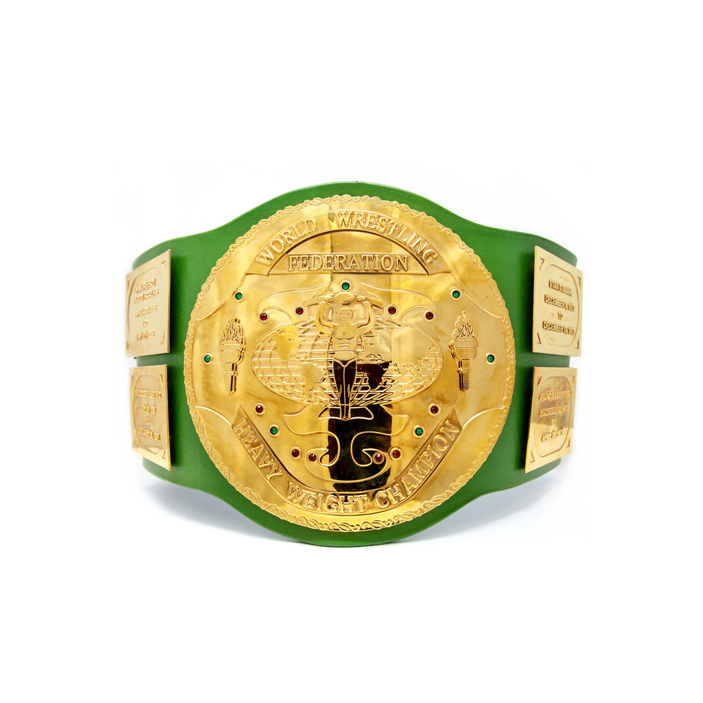 Hulk Hogan Signed WWF Big Green Championship Belt