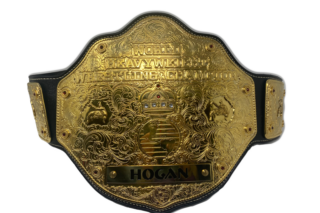 Autographed Heavyweight Wrestling belt Big gold