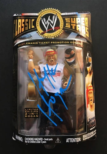 2 in 1 Limited Edition Hulk Hogan Signed Classic Super Stars Action Figure
