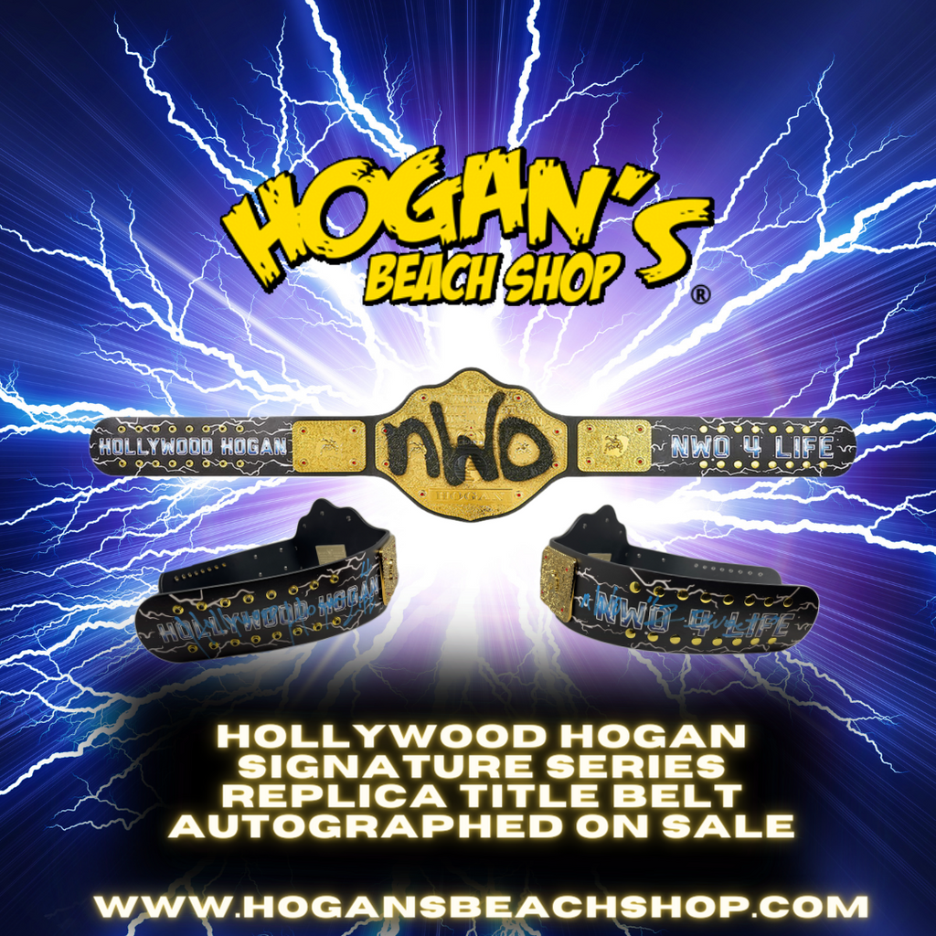 Autographed Wcw Nwo Hollywood Hogan Championship Title Belt