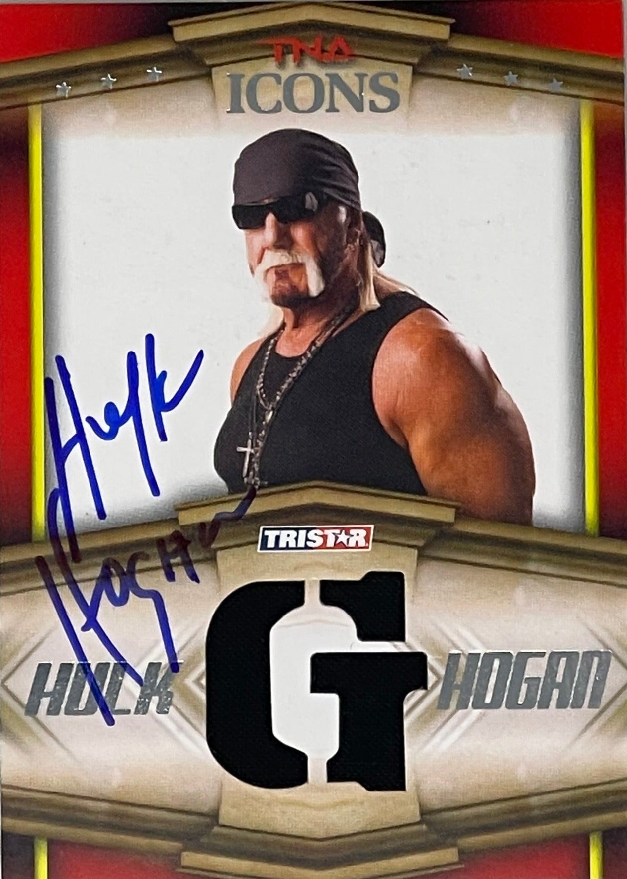 Tristar TNA Hulk Hogan Autograph Card Hogan's Beach Shop