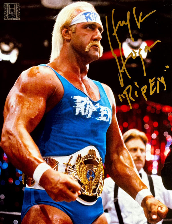 "Rip" Hulk Hogan 8x10 SIGNED