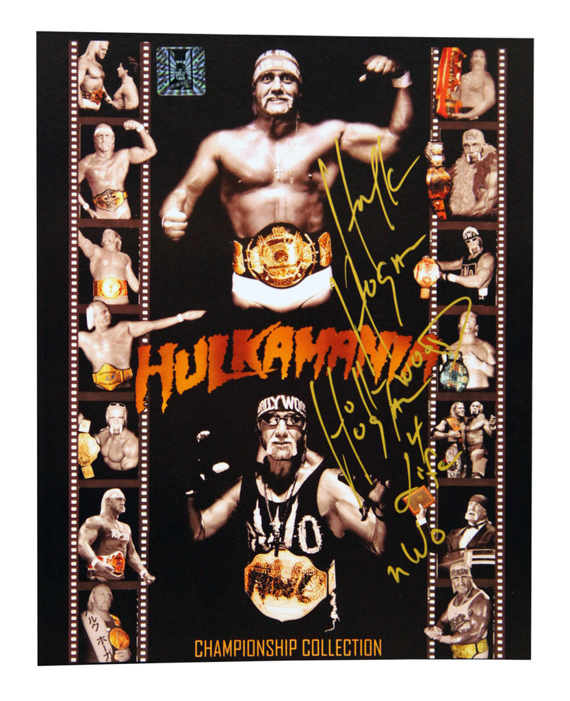 Hulk Hogan Signed Gold Collection Photo