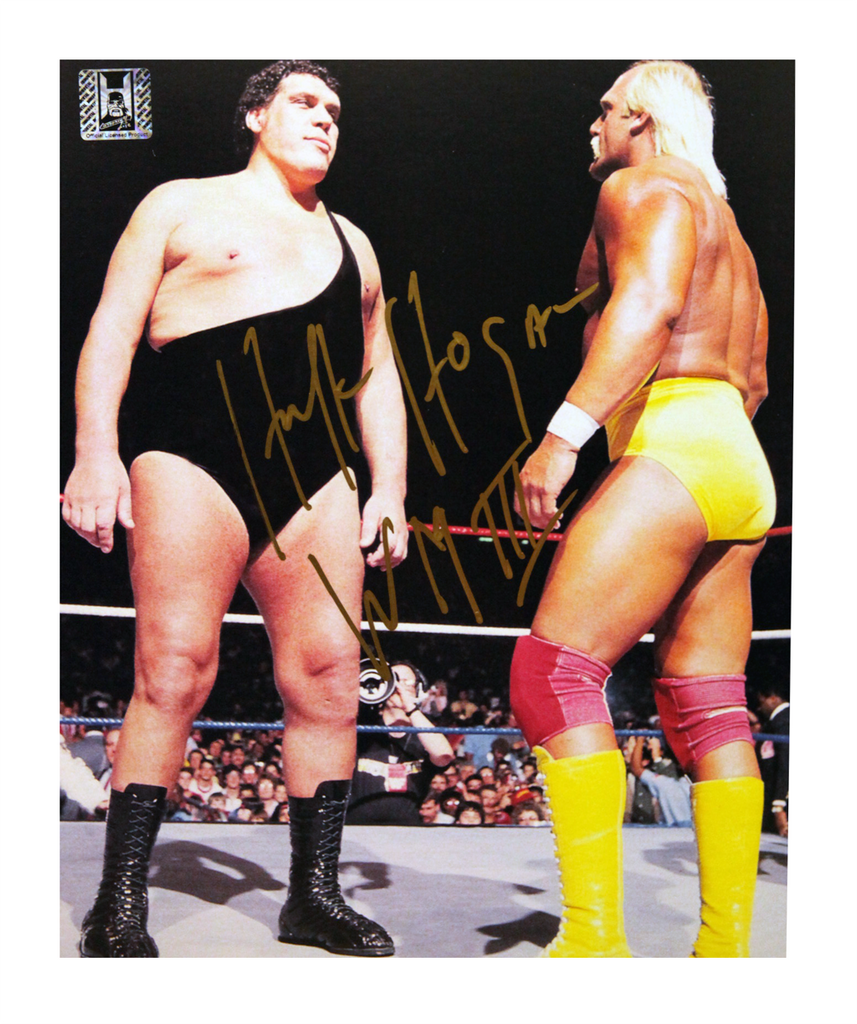 Hulk Hogan Signed Wrestlemania III Photo