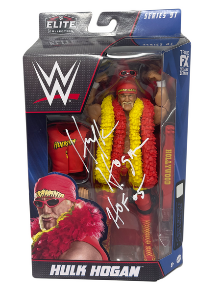 WWE® Hulk Hogan™ Elite Collection Action Figure Signed 