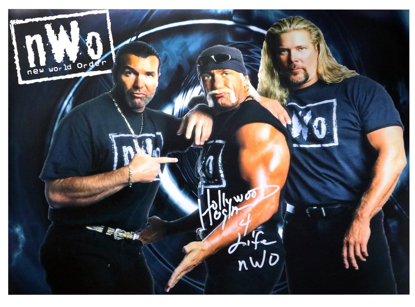 Hulk Hogan Signed NWO Group Poster