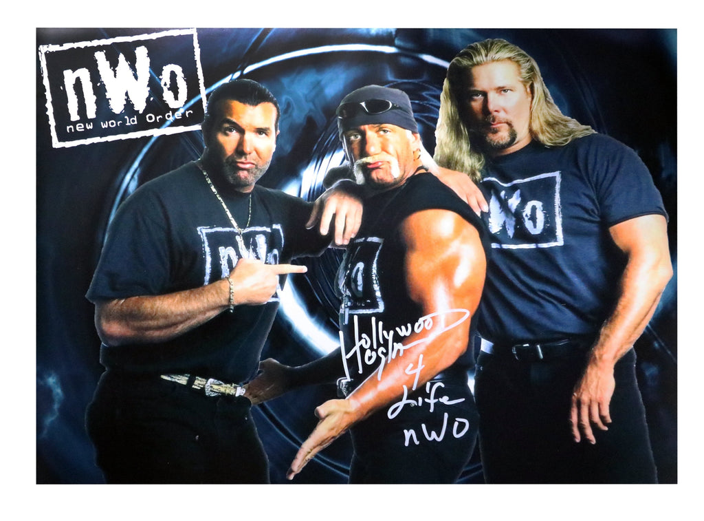 Hulk Hogan Signed NWO Group Poster