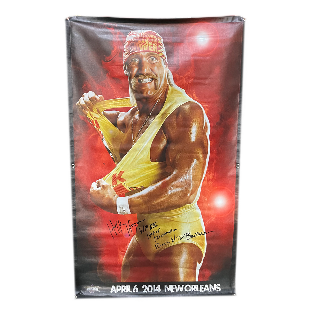 April 6 2014 New Orleans Hulk Hogan WWE Autographed Poster