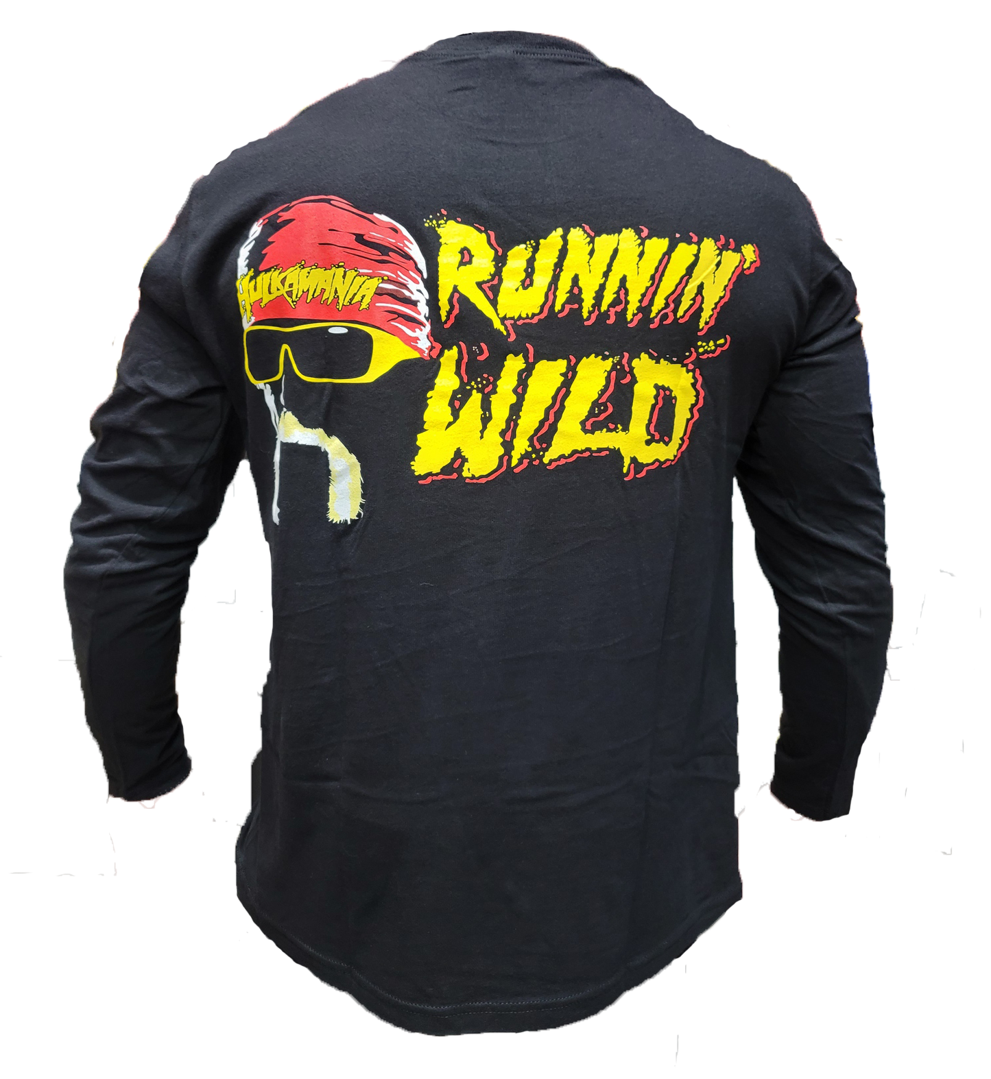 Hulkamania Runnin Wild Long Sleeve Adult T-Shirt