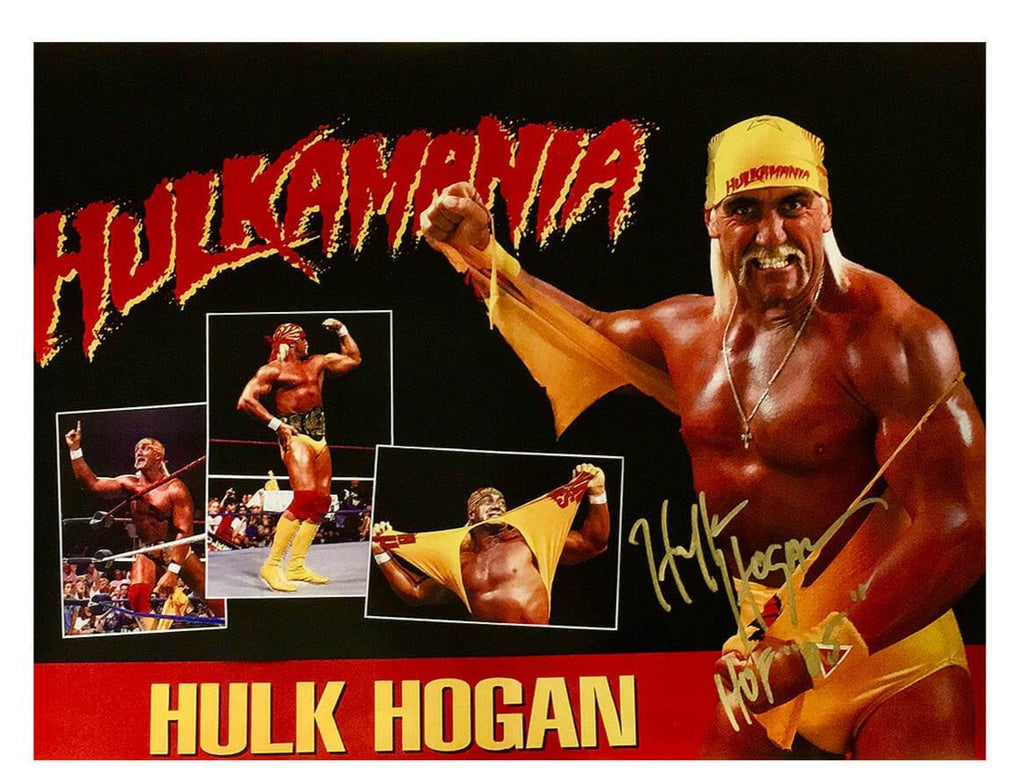 Hulk Hogan Signed Hulkamania Collage Poster