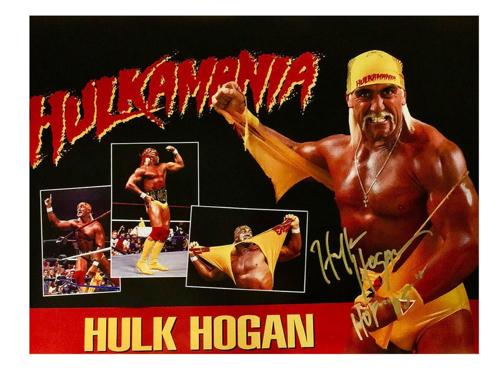 Hulk Hogan Signed Hulkamania Collage Poster