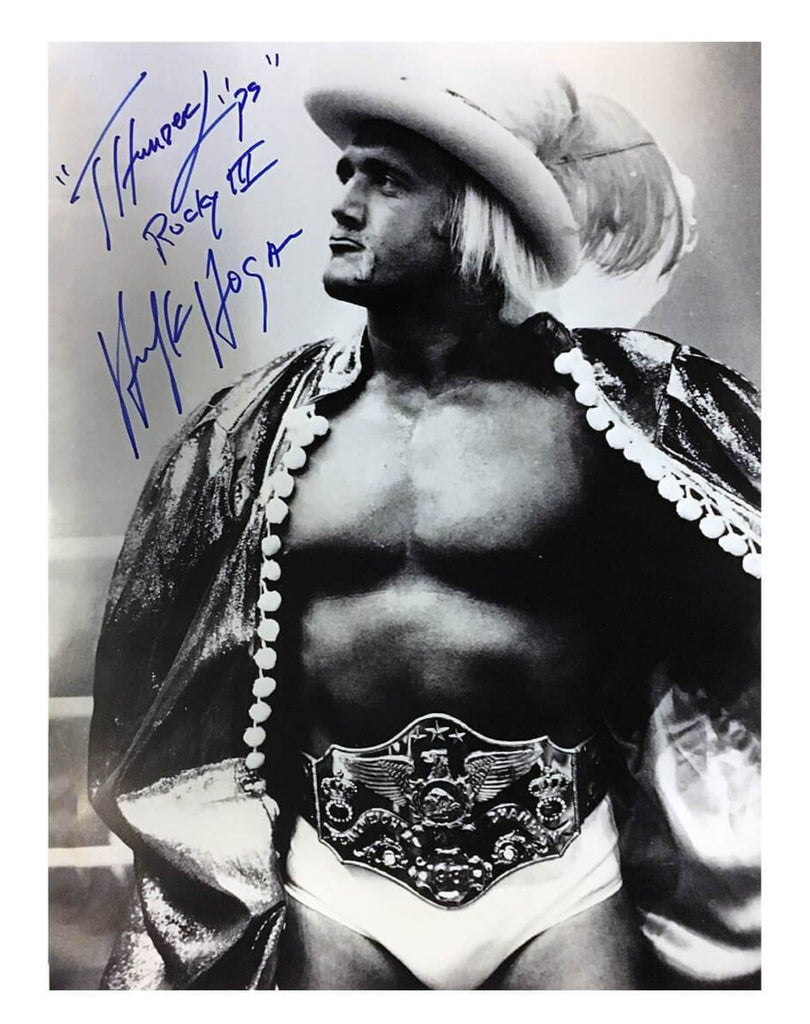 Hulk Hogan Signed Thunderlips Black and White Poster