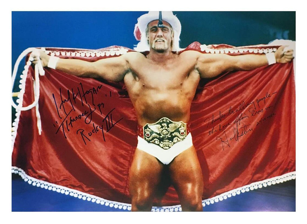 Hulk Hogan Signed Thunderlips Cape Poster