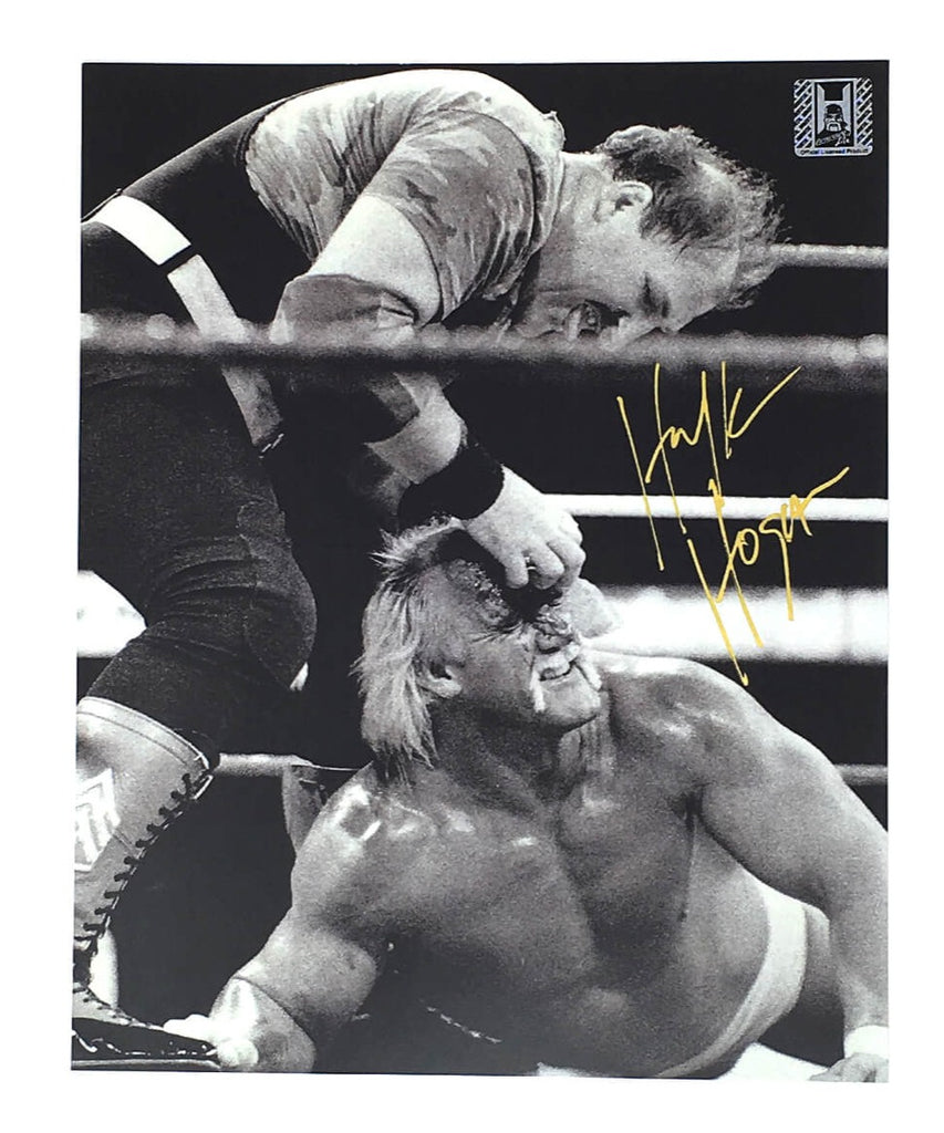 Hulk Hogan Signed Sgt. Slaughter and Hogan 8x10