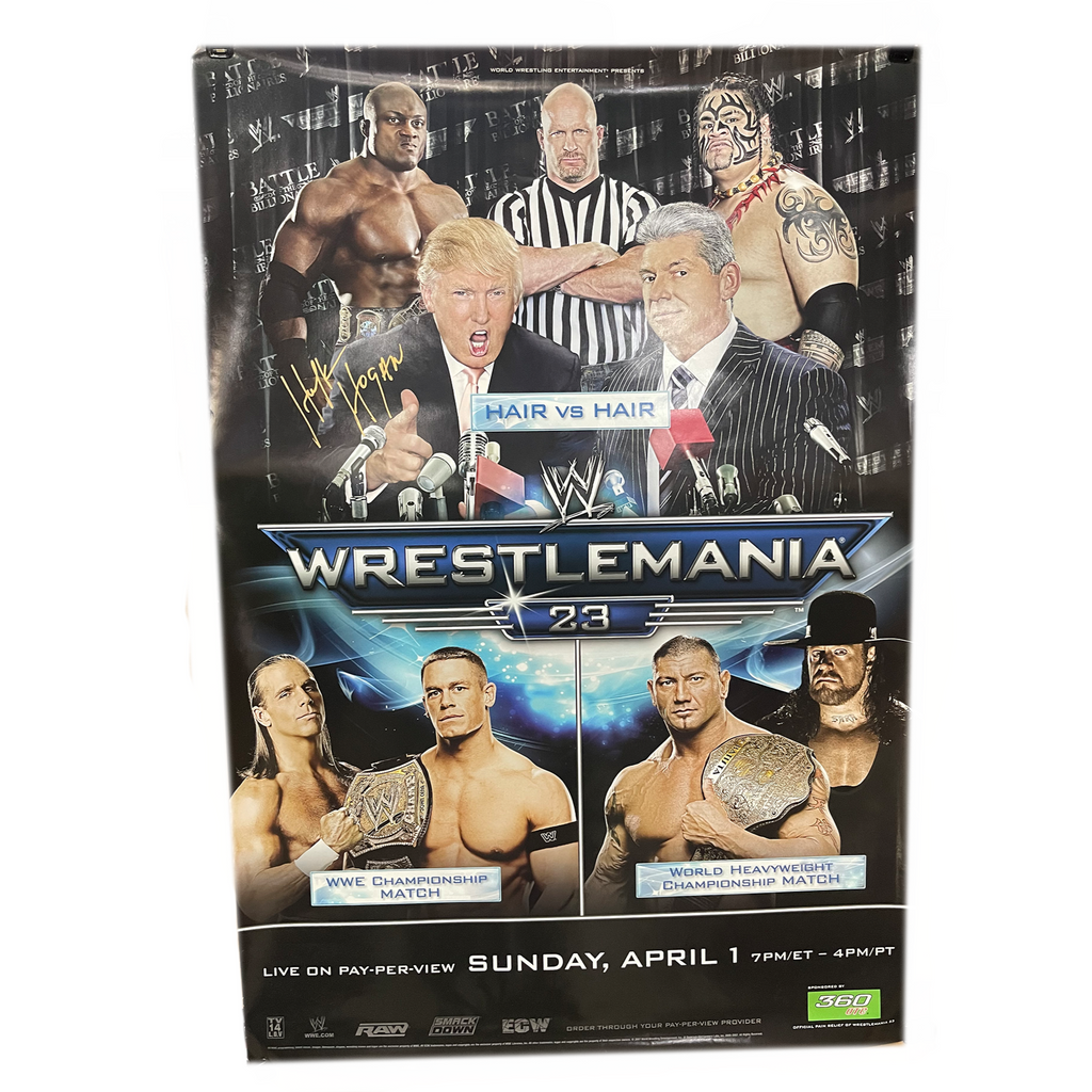 Wrestlemania 23 Autographed Poster