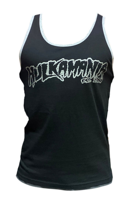 Mens Black Hulk Reflective Tank Top