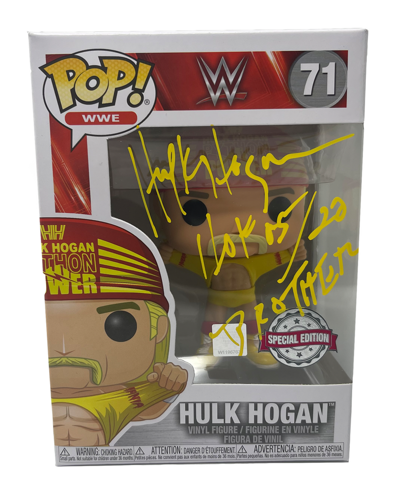 Hulk Hogan Python Power Special Edition Funko Pop Signed