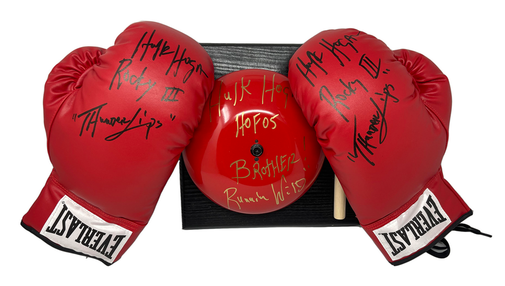 Autographed Boxing Gloves & Ring Bell "Combo"