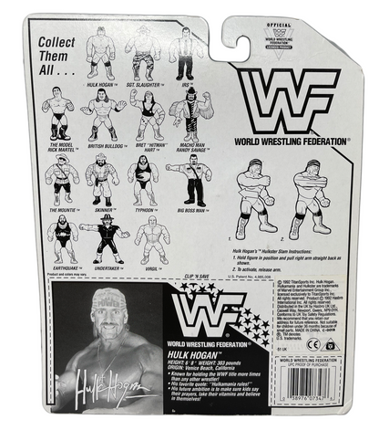 WWF Hasbro Hulk Hogan Hulkster Slam 1992 Action Figure Signed