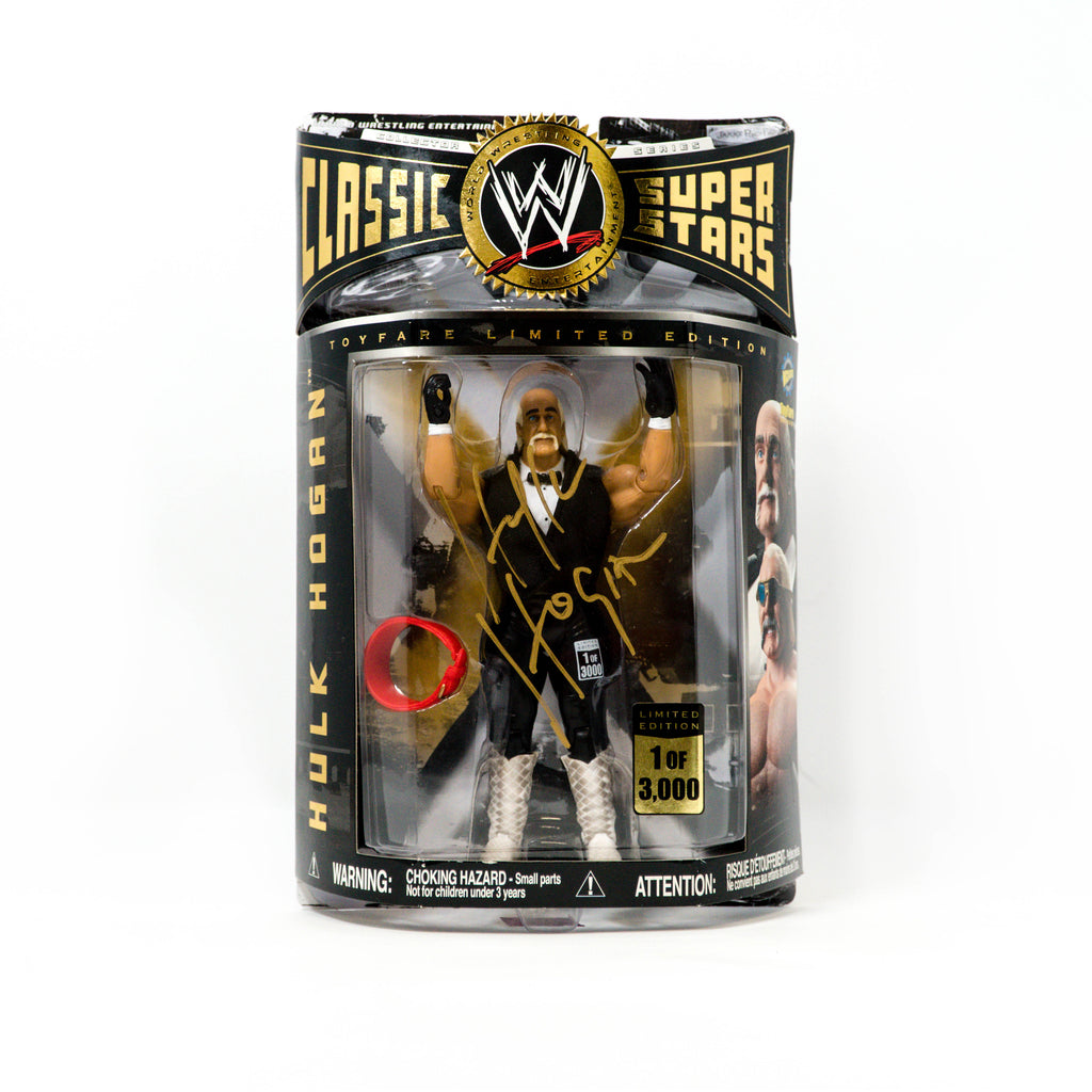 Limited Edition Hulk Hogan Signed WWE Classic Superstars Action Figure