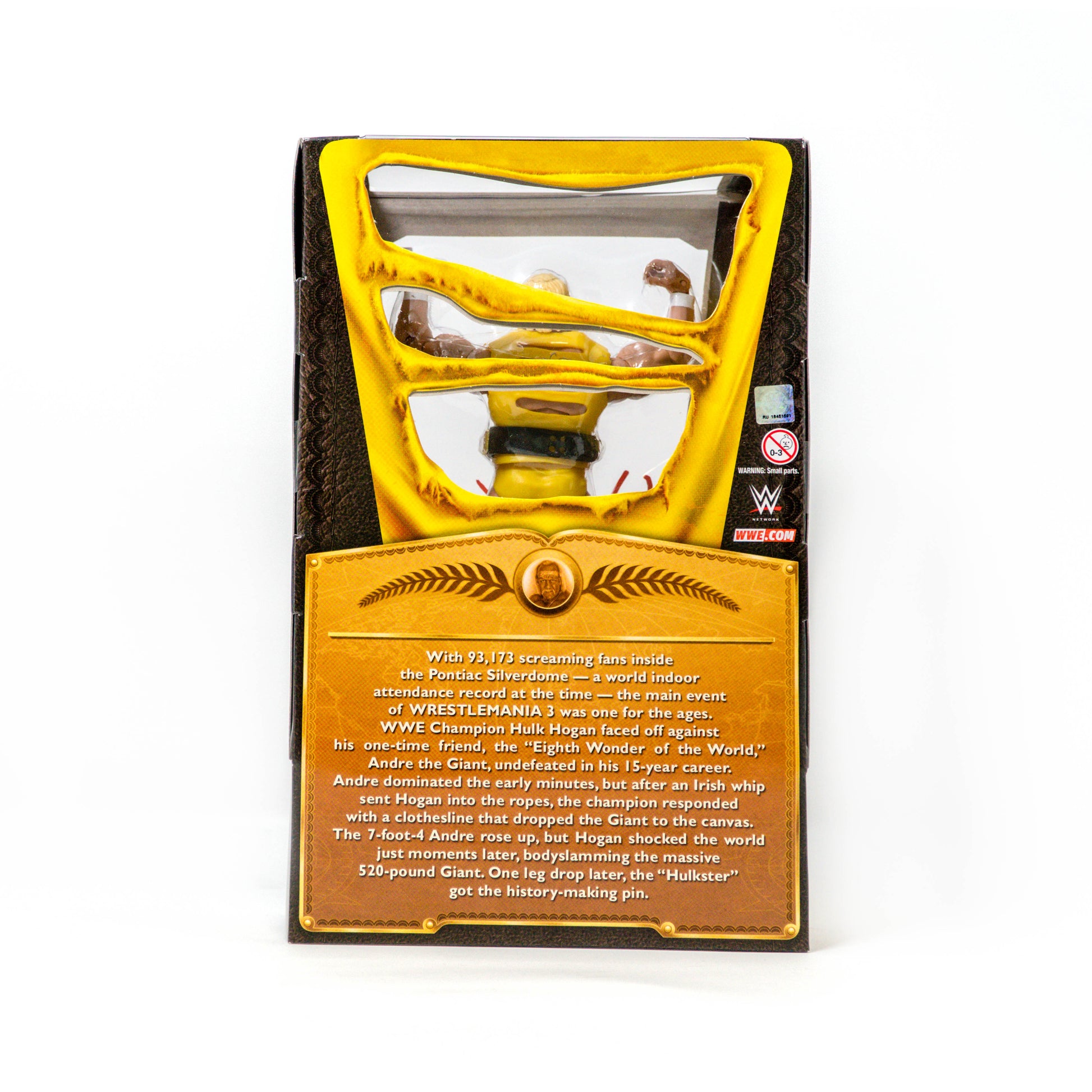 WWE Defining Moments Hulkamania Hulk Hogan Autographed Figure back