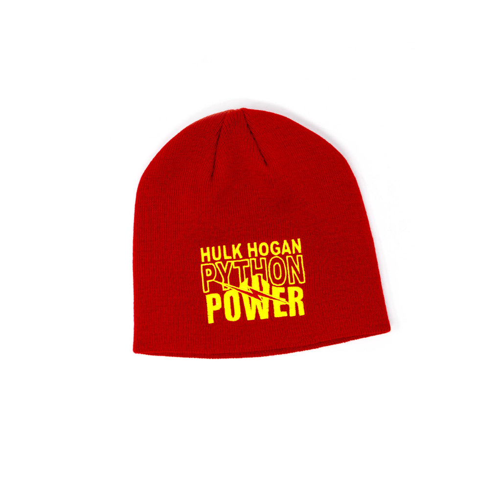 Hulk Hogan Python Power Beanie front