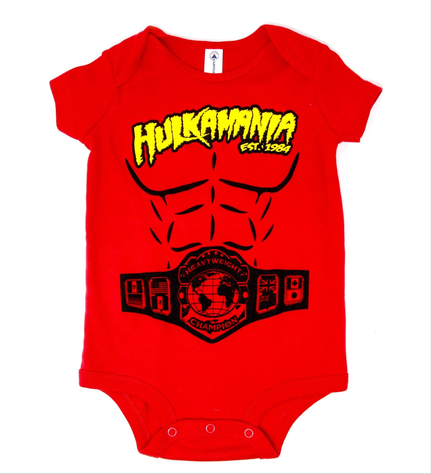 Hulkamania Heavyweight Champion Bodysuit front