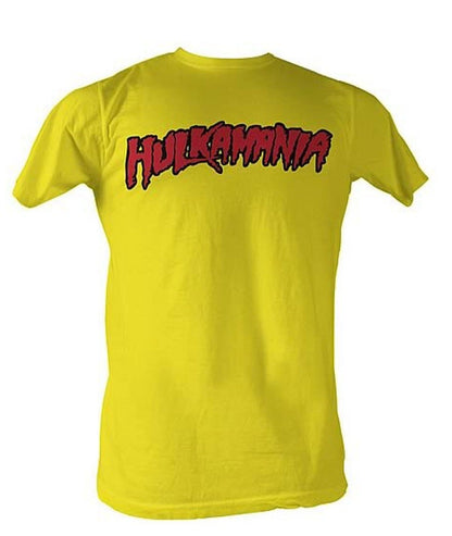 Yellow Hulkamania Adult T-Shirt