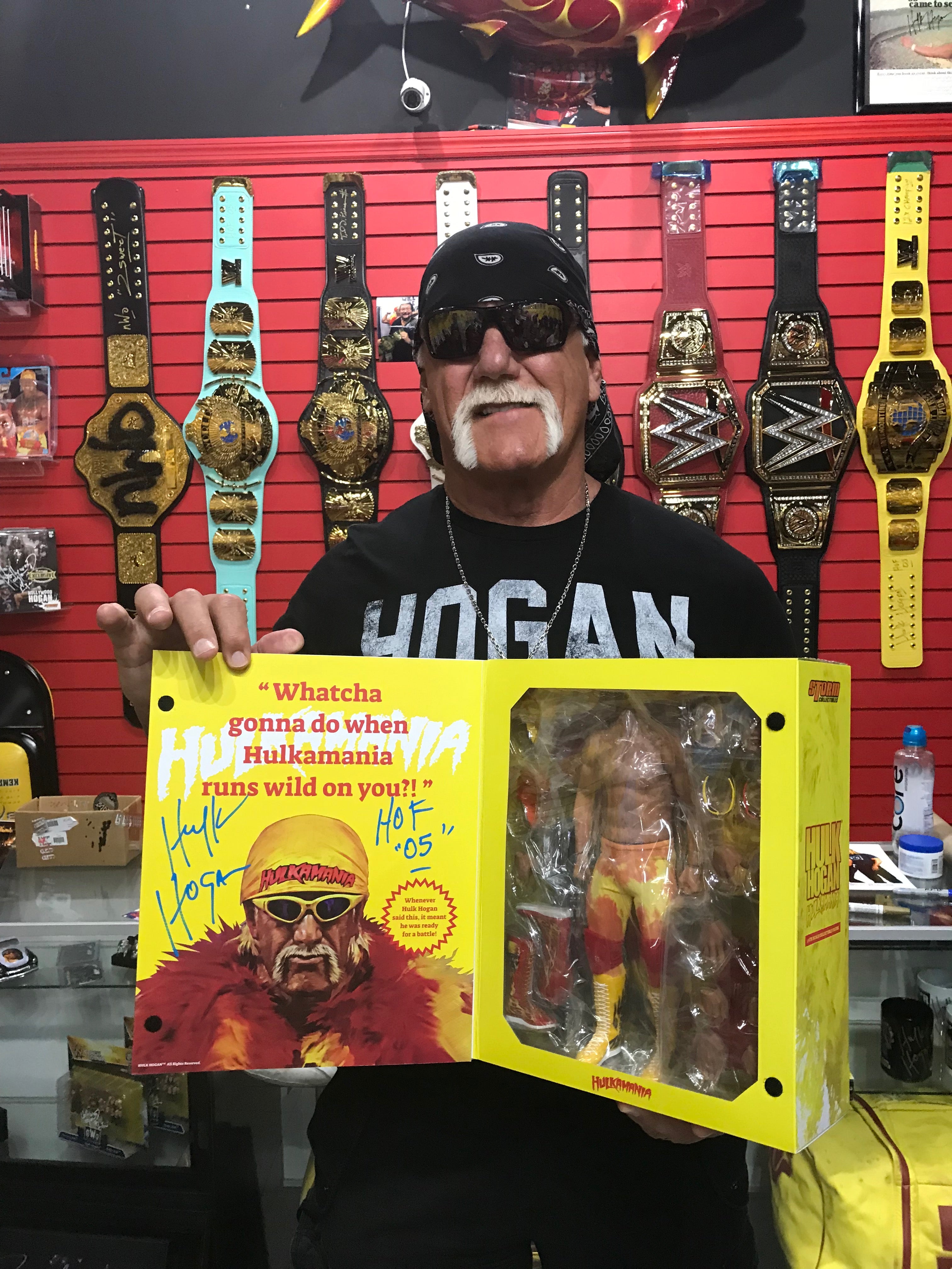 Signed 2018 1:6 Scale Hulk Hogan Storm Figure – Hulk Hogan's