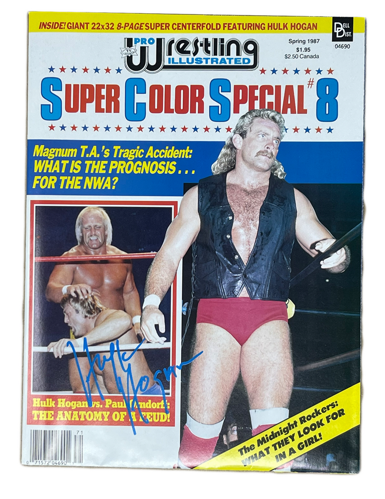 1987 Pro Wrestling Illustrated Hulk Hogan Magazine Autographed
