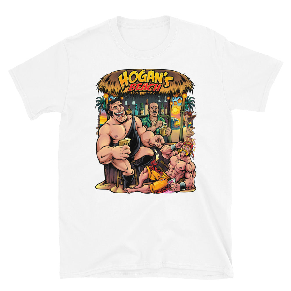 Hogan's Beach Shop Andre and Hulk Hogan Short-Sleeve Unisex T-Shirt White / L