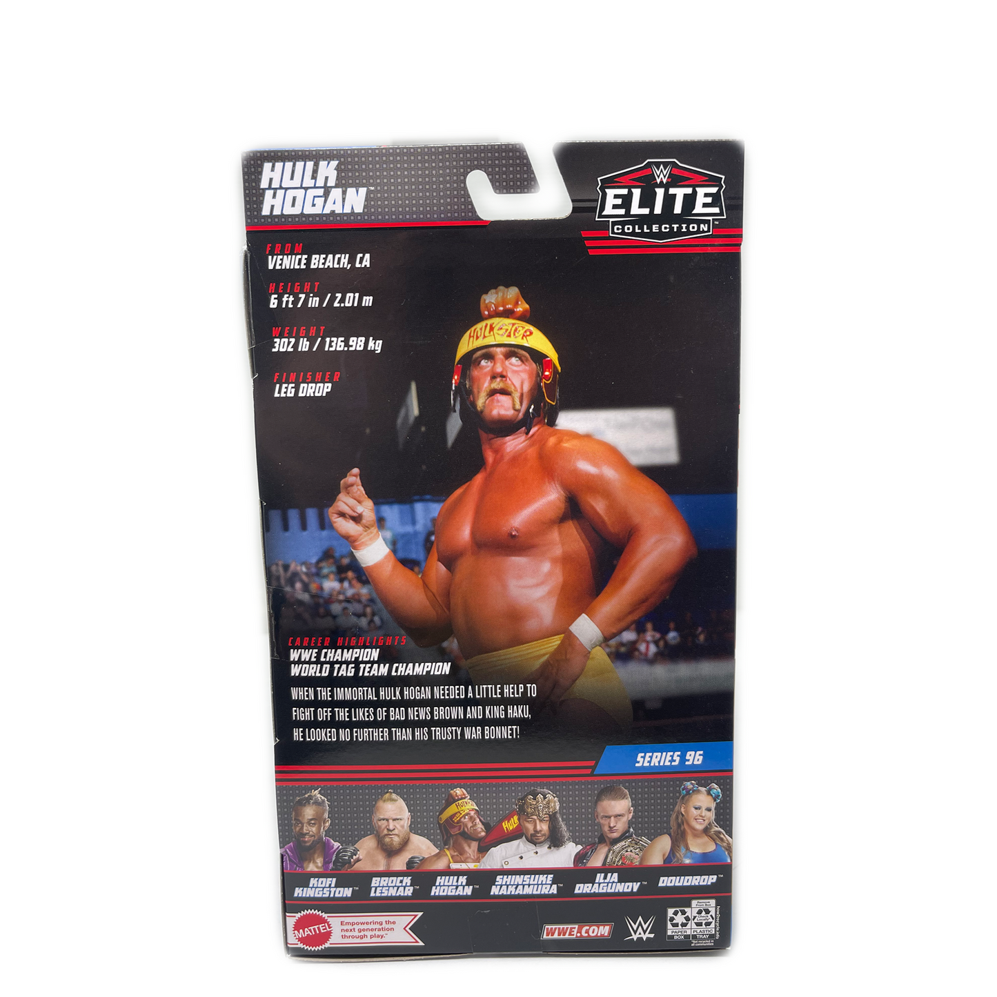 Autographed WWE Elite Series 96 Hulk Hogan Action Figure