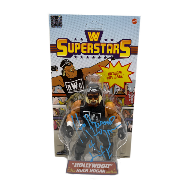 WWE Superstars “Hollywood” Hulk Hogan Action Figure Autographed