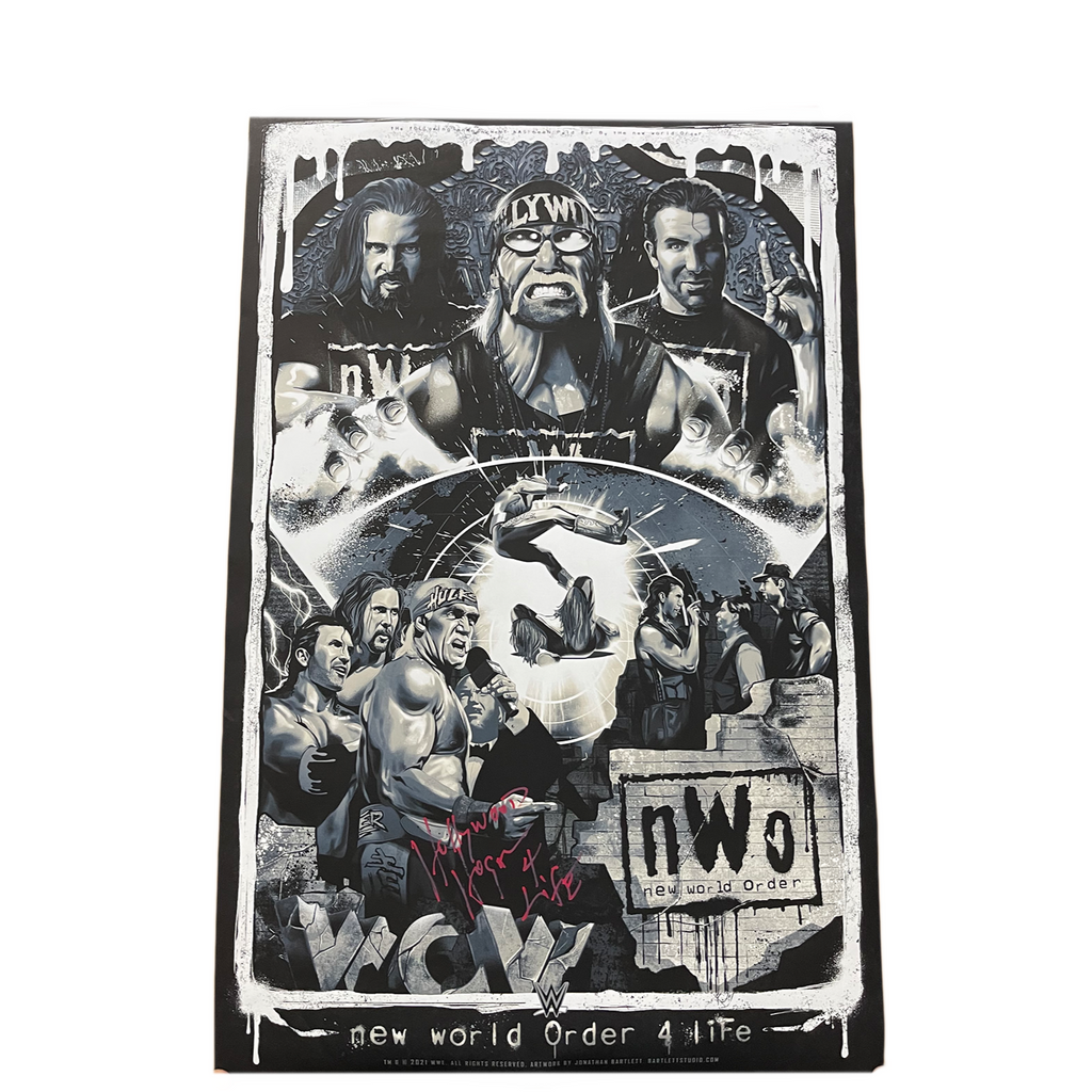 NWO VS WCW Limited Edition Collage Poster Autographed "Sale"