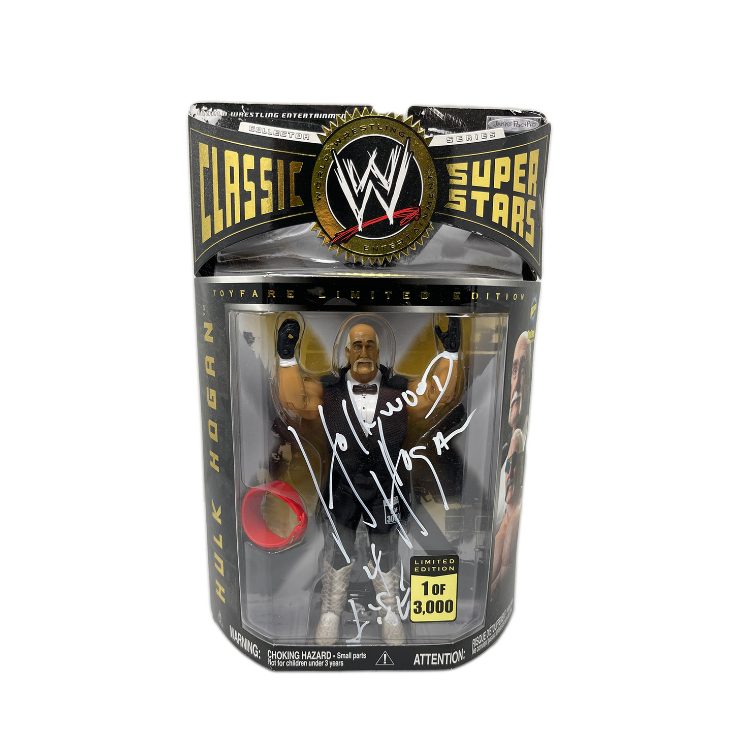 Signed WWE Classic Super Stars "Hollywood" Hulk Hogan nWo Action Figure (RARE - 1 of 3,000)