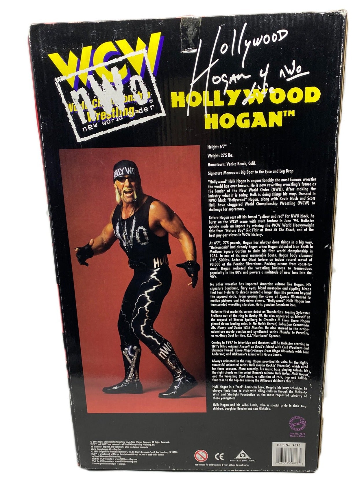 Hulk Hogan Signed Hollywood Hogan Action Figure