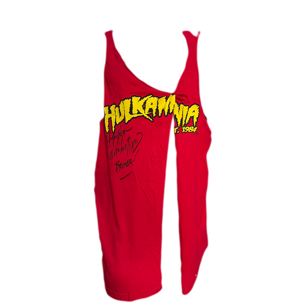 Ripped Hulkamania Worn Autographed Tank