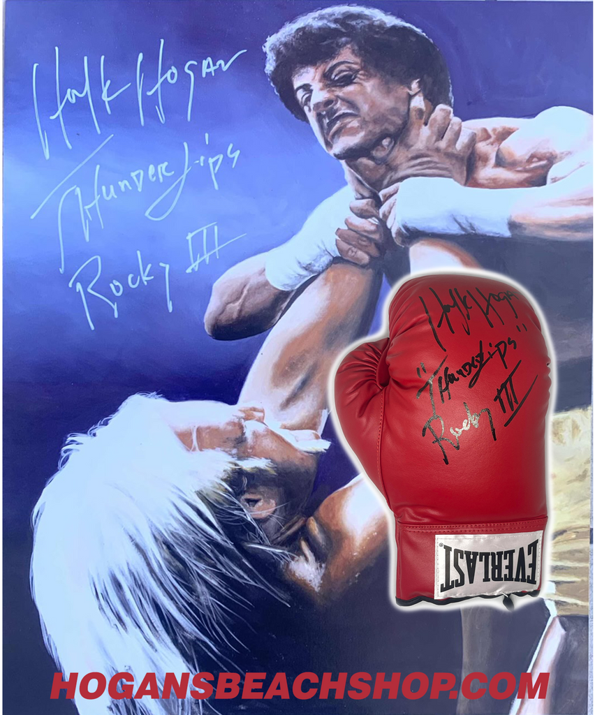 Rocky lll Poster & Glove Signed 16X20