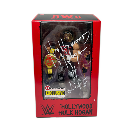 Signed WWE Elite Collection Ringside Exclusive Wolfpac Hollywood Hulk Hogan Action Figure